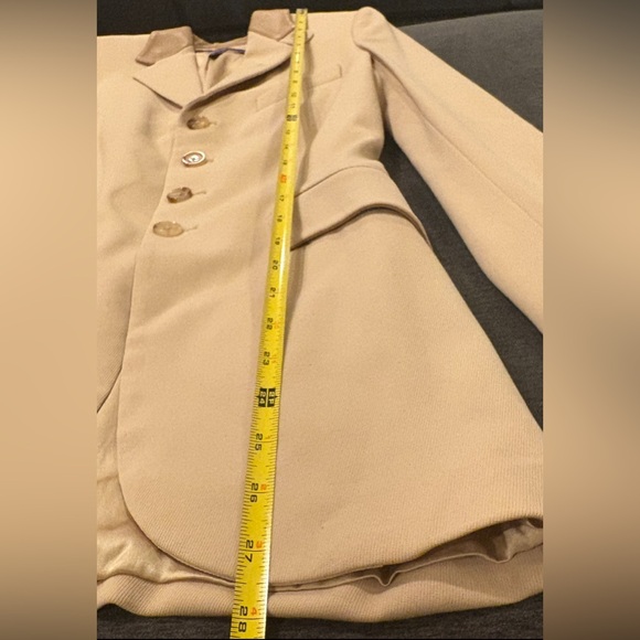 Ralph Lauren Collection Wool Lamb Leather Blazer Long Jacket Equestrian Tailored - Picture 11 of 16